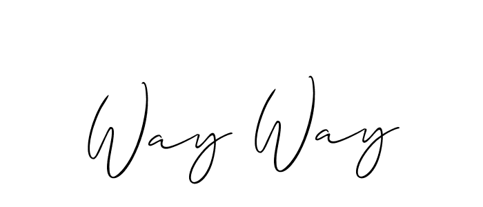 Also You can easily find your signature by using the search form. We will create Way Way name handwritten signature images for you free of cost using Allison_Script sign style. Way Way signature style 2 images and pictures png