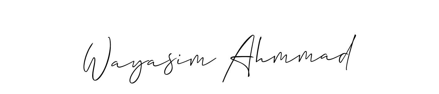 Make a short Wayasim Ahmmad signature style. Manage your documents anywhere anytime using Allison_Script. Create and add eSignatures, submit forms, share and send files easily. Wayasim Ahmmad signature style 2 images and pictures png