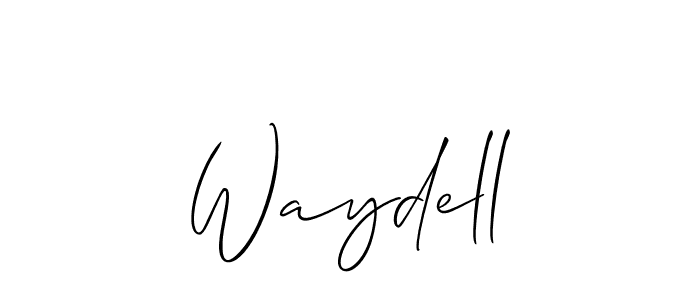 Also we have Waydell name is the best signature style. Create professional handwritten signature collection using Allison_Script autograph style. Waydell signature style 2 images and pictures png