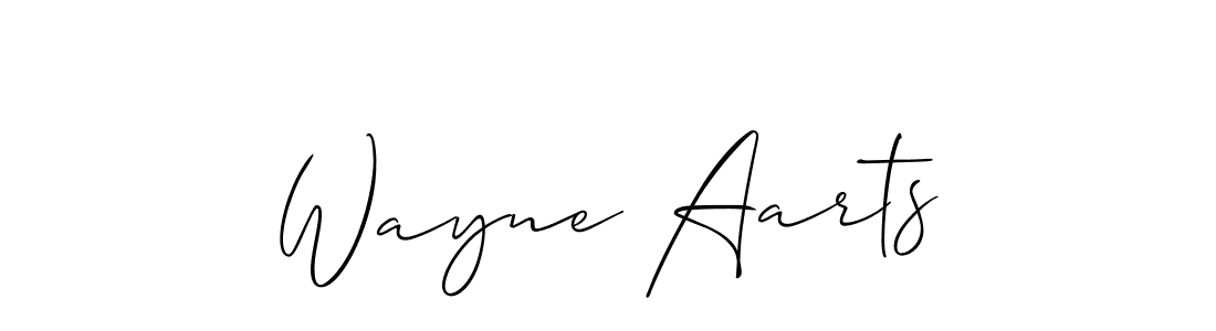 Allison_Script is a professional signature style that is perfect for those who want to add a touch of class to their signature. It is also a great choice for those who want to make their signature more unique. Get Wayne Aarts name to fancy signature for free. Wayne Aarts signature style 2 images and pictures png