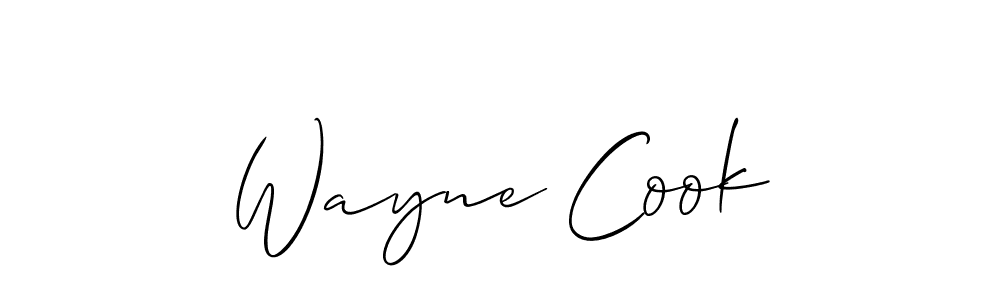 Best and Professional Signature Style for Wayne Cook. Allison_Script Best Signature Style Collection. Wayne Cook signature style 2 images and pictures png