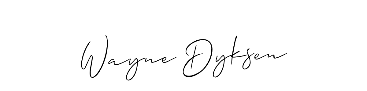 Best and Professional Signature Style for Wayne Dyksen. Allison_Script Best Signature Style Collection. Wayne Dyksen signature style 2 images and pictures png