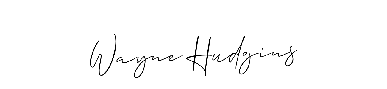 Wayne Hudgins stylish signature style. Best Handwritten Sign (Allison_Script) for my name. Handwritten Signature Collection Ideas for my name Wayne Hudgins. Wayne Hudgins signature style 2 images and pictures png