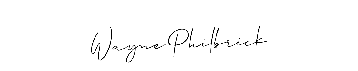 The best way (Allison_Script) to make a short signature is to pick only two or three words in your name. The name Wayne Philbrick include a total of six letters. For converting this name. Wayne Philbrick signature style 2 images and pictures png