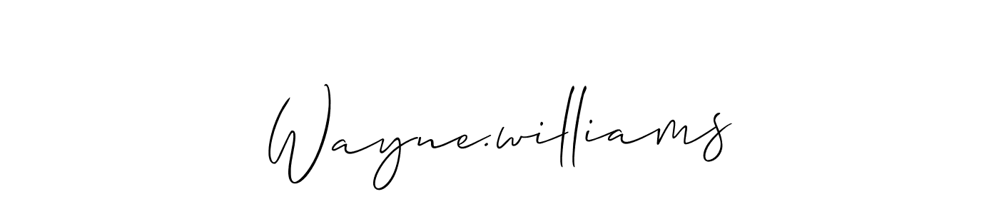 It looks lik you need a new signature style for name Wayne.williams. Design unique handwritten (Allison_Script) signature with our free signature maker in just a few clicks. Wayne.williams signature style 2 images and pictures png