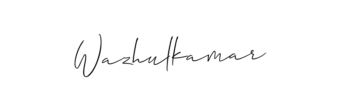 if you are searching for the best signature style for your name Wazhulkamar. so please give up your signature search. here we have designed multiple signature styles  using Allison_Script. Wazhulkamar signature style 2 images and pictures png