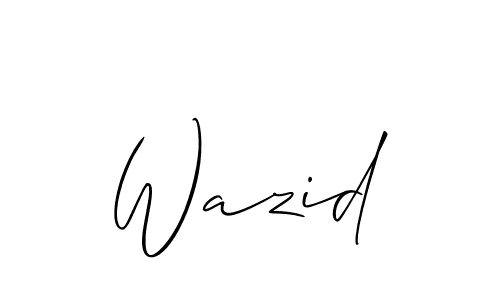 Similarly Allison_Script is the best handwritten signature design. Signature creator online .You can use it as an online autograph creator for name Wazid. Wazid signature style 2 images and pictures png