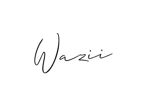 Best and Professional Signature Style for Wazii. Allison_Script Best Signature Style Collection. Wazii signature style 2 images and pictures png