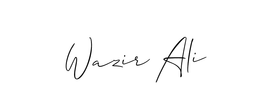 How to make Wazir Ali name signature. Use Allison_Script style for creating short signs online. This is the latest handwritten sign. Wazir Ali signature style 2 images and pictures png
