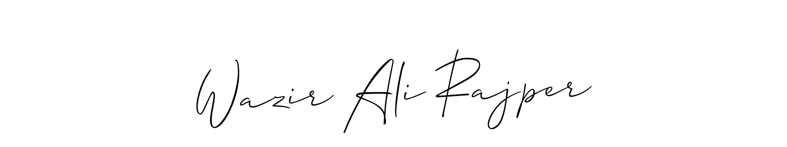 Wazir Ali Rajper stylish signature style. Best Handwritten Sign (Allison_Script) for my name. Handwritten Signature Collection Ideas for my name Wazir Ali Rajper. Wazir Ali Rajper signature style 2 images and pictures png