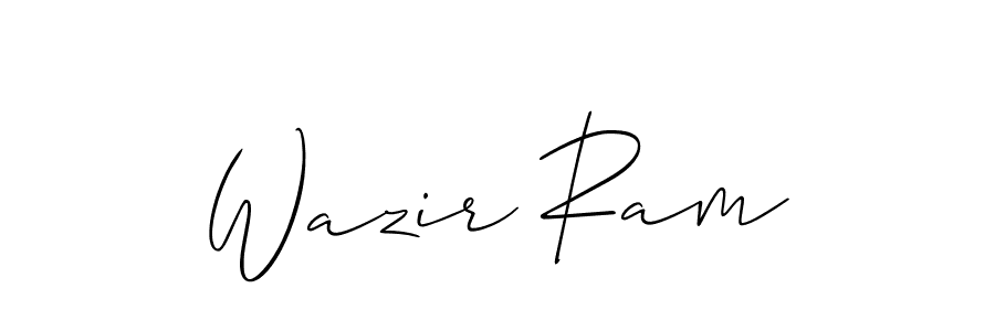 Wazir Ram stylish signature style. Best Handwritten Sign (Allison_Script) for my name. Handwritten Signature Collection Ideas for my name Wazir Ram. Wazir Ram signature style 2 images and pictures png