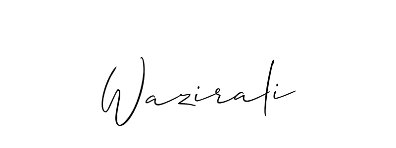 Wazirali stylish signature style. Best Handwritten Sign (Allison_Script) for my name. Handwritten Signature Collection Ideas for my name Wazirali. Wazirali signature style 2 images and pictures png