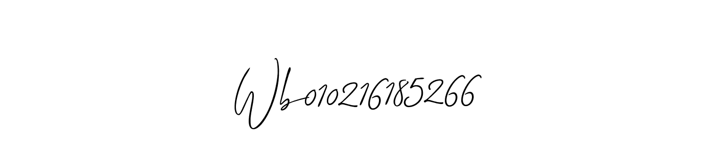 You can use this online signature creator to create a handwritten signature for the name Wb010216185266. This is the best online autograph maker. Wb010216185266 signature style 2 images and pictures png