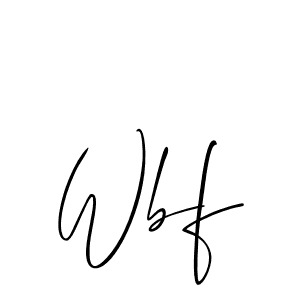 How to make Wbf signature? Allison_Script is a professional autograph style. Create handwritten signature for Wbf name. Wbf signature style 2 images and pictures png