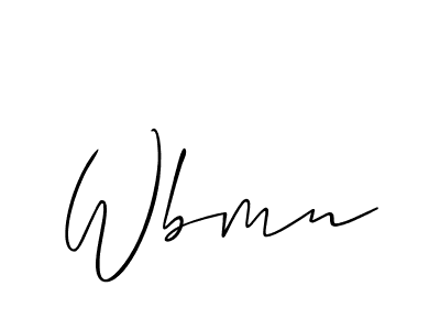 You can use this online signature creator to create a handwritten signature for the name Wbmn. This is the best online autograph maker. Wbmn signature style 2 images and pictures png