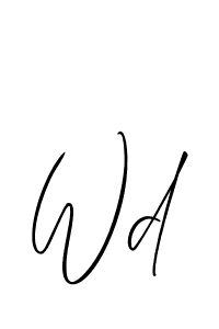 Also You can easily find your signature by using the search form. We will create Wd name handwritten signature images for you free of cost using Allison_Script sign style. Wd signature style 2 images and pictures png