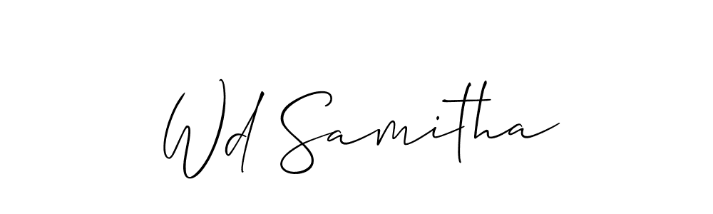 Make a short Wd Samitha signature style. Manage your documents anywhere anytime using Allison_Script. Create and add eSignatures, submit forms, share and send files easily. Wd Samitha signature style 2 images and pictures png
