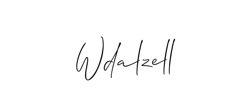 Also You can easily find your signature by using the search form. We will create Wdalzell name handwritten signature images for you free of cost using Allison_Script sign style. Wdalzell signature style 2 images and pictures png