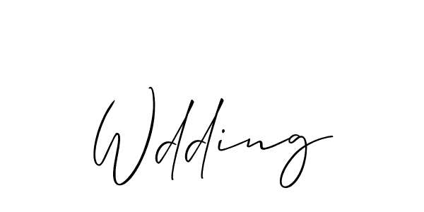You should practise on your own different ways (Allison_Script) to write your name (Wdding) in signature. don't let someone else do it for you. Wdding signature style 2 images and pictures png