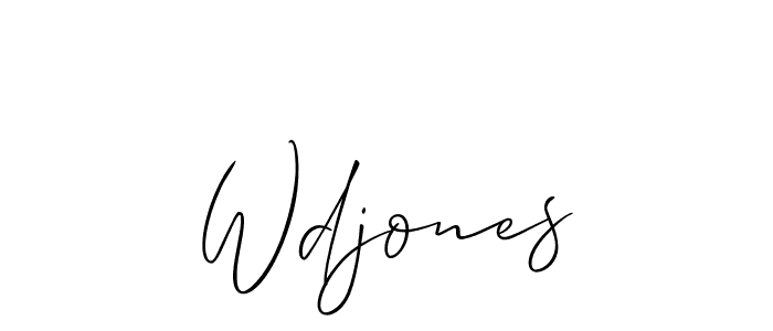 Wdjones stylish signature style. Best Handwritten Sign (Allison_Script) for my name. Handwritten Signature Collection Ideas for my name Wdjones. Wdjones signature style 2 images and pictures png