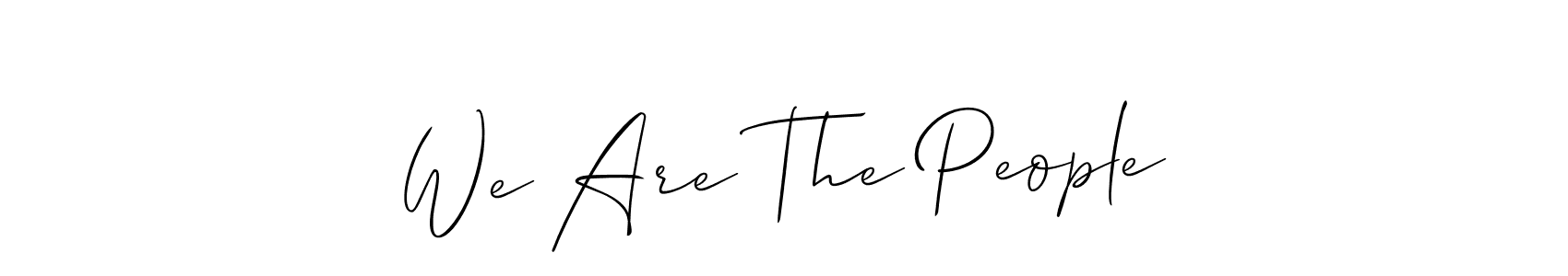 How to Draw We Are The People signature style? Allison_Script is a latest design signature styles for name We Are The People. We Are The People signature style 2 images and pictures png