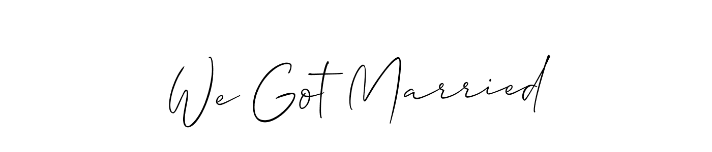 You can use this online signature creator to create a handwritten signature for the name We Got Married. This is the best online autograph maker. We Got Married signature style 2 images and pictures png