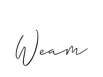 How to Draw Weam signature style? Allison_Script is a latest design signature styles for name Weam. Weam signature style 2 images and pictures png