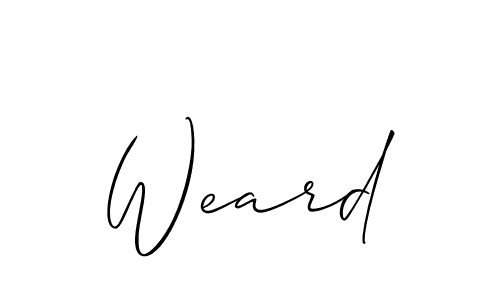 How to Draw Weard signature style? Allison_Script is a latest design signature styles for name Weard. Weard signature style 2 images and pictures png