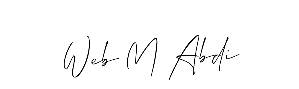 Web M Abdi stylish signature style. Best Handwritten Sign (Allison_Script) for my name. Handwritten Signature Collection Ideas for my name Web M Abdi. Web M Abdi signature style 2 images and pictures png