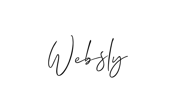 How to make Websly signature? Allison_Script is a professional autograph style. Create handwritten signature for Websly name. Websly signature style 2 images and pictures png