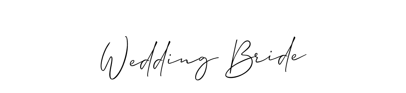 Similarly Allison_Script is the best handwritten signature design. Signature creator online .You can use it as an online autograph creator for name Wedding Bride. Wedding Bride signature style 2 images and pictures png