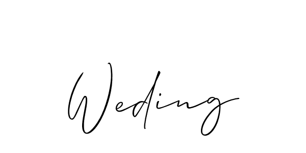 How to Draw Weding signature style? Allison_Script is a latest design signature styles for name Weding. Weding signature style 2 images and pictures png