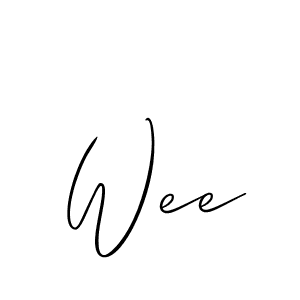 Use a signature maker to create a handwritten signature online. With this signature software, you can design (Allison_Script) your own signature for name Wee. Wee signature style 2 images and pictures png