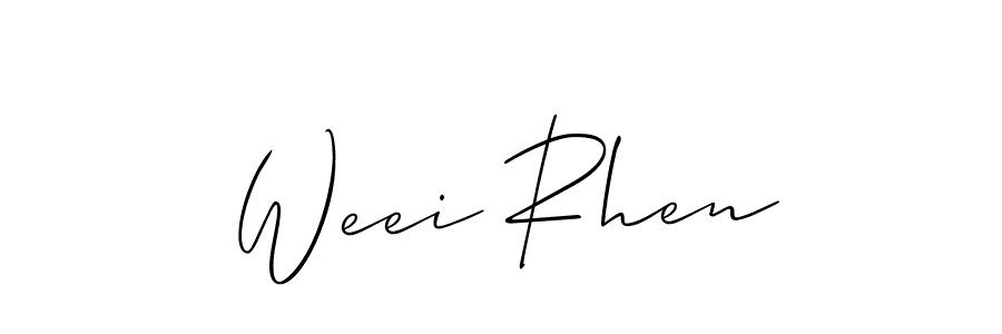 Make a beautiful signature design for name Weei Rhen. Use this online signature maker to create a handwritten signature for free. Weei Rhen signature style 2 images and pictures png