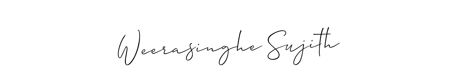 How to Draw Weerasinghe Sujith signature style? Allison_Script is a latest design signature styles for name Weerasinghe Sujith. Weerasinghe Sujith signature style 2 images and pictures png