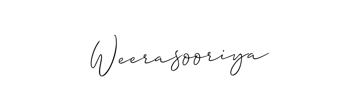 Similarly Allison_Script is the best handwritten signature design. Signature creator online .You can use it as an online autograph creator for name Weerasooriya. Weerasooriya signature style 2 images and pictures png