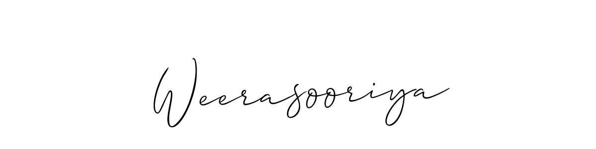 You should practise on your own different ways (Allison_Script) to write your name (Weerasooriya) in signature. don't let someone else do it for you. Weerasooriya signature style 2 images and pictures png
