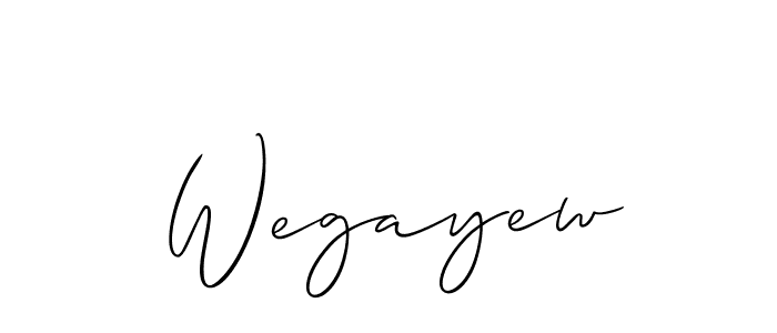 Also we have Wegayew name is the best signature style. Create professional handwritten signature collection using Allison_Script autograph style. Wegayew signature style 2 images and pictures png