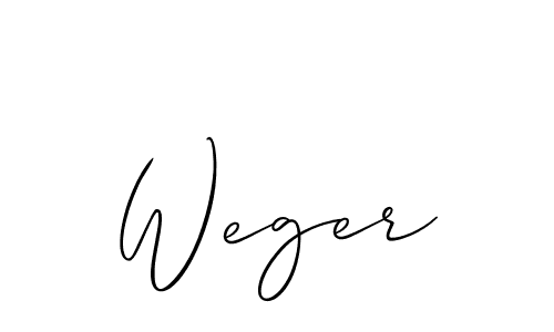 Make a beautiful signature design for name Weger. Use this online signature maker to create a handwritten signature for free. Weger signature style 2 images and pictures png