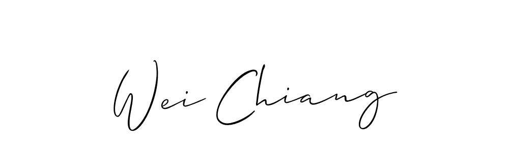 Make a short Wei Chiang signature style. Manage your documents anywhere anytime using Allison_Script. Create and add eSignatures, submit forms, share and send files easily. Wei Chiang signature style 2 images and pictures png