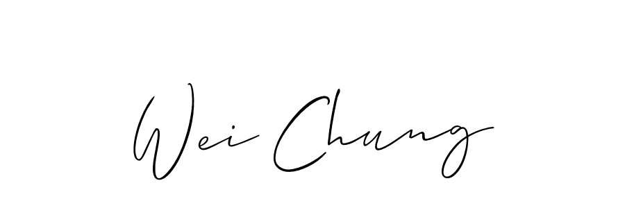 Also we have Wei Chung name is the best signature style. Create professional handwritten signature collection using Allison_Script autograph style. Wei Chung signature style 2 images and pictures png