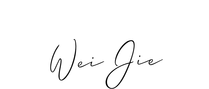 This is the best signature style for the Wei Jie name. Also you like these signature font (Allison_Script). Mix name signature. Wei Jie signature style 2 images and pictures png