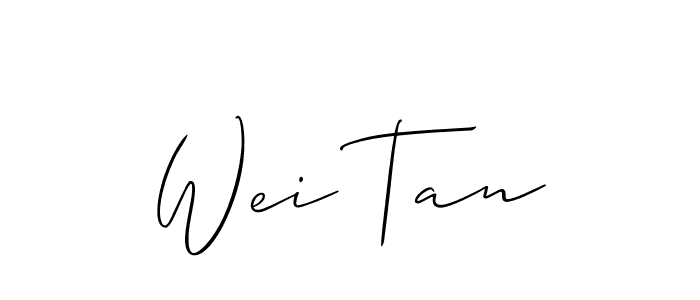 Make a beautiful signature design for name Wei Tan. Use this online signature maker to create a handwritten signature for free. Wei Tan signature style 2 images and pictures png