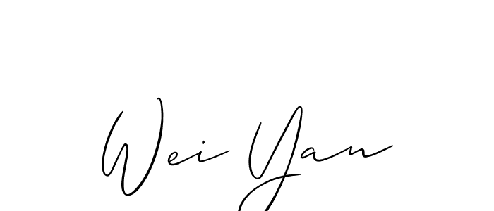 You should practise on your own different ways (Allison_Script) to write your name (Wei Yan) in signature. don't let someone else do it for you. Wei Yan signature style 2 images and pictures png