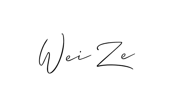 Make a beautiful signature design for name Wei Ze. Use this online signature maker to create a handwritten signature for free. Wei Ze signature style 2 images and pictures png