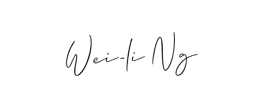 Check out images of Autograph of Wei-li Ng name. Actor Wei-li Ng Signature Style. Allison_Script is a professional sign style online. Wei-li Ng signature style 2 images and pictures png