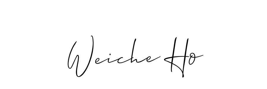 if you are searching for the best signature style for your name Weiche Ho. so please give up your signature search. here we have designed multiple signature styles  using Allison_Script. Weiche Ho signature style 2 images and pictures png