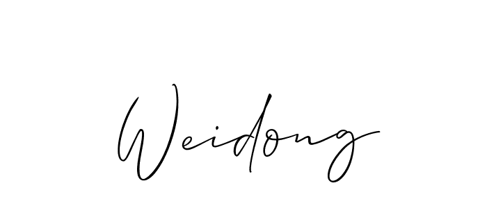 Also we have Weidong name is the best signature style. Create professional handwritten signature collection using Allison_Script autograph style. Weidong signature style 2 images and pictures png