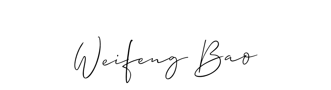 See photos of Weifeng Bao official signature by Spectra . Check more albums & portfolios. Read reviews & check more about Allison_Script font. Weifeng Bao signature style 2 images and pictures png