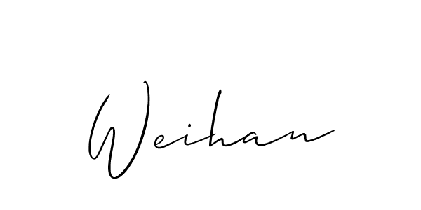 Also You can easily find your signature by using the search form. We will create Weihan name handwritten signature images for you free of cost using Allison_Script sign style. Weihan signature style 2 images and pictures png